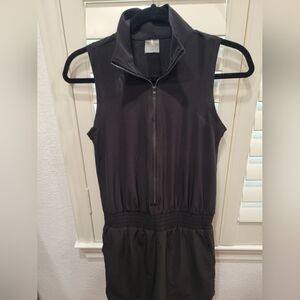 Calia Back Sleeveless Zip-Up Dress Mock Neck